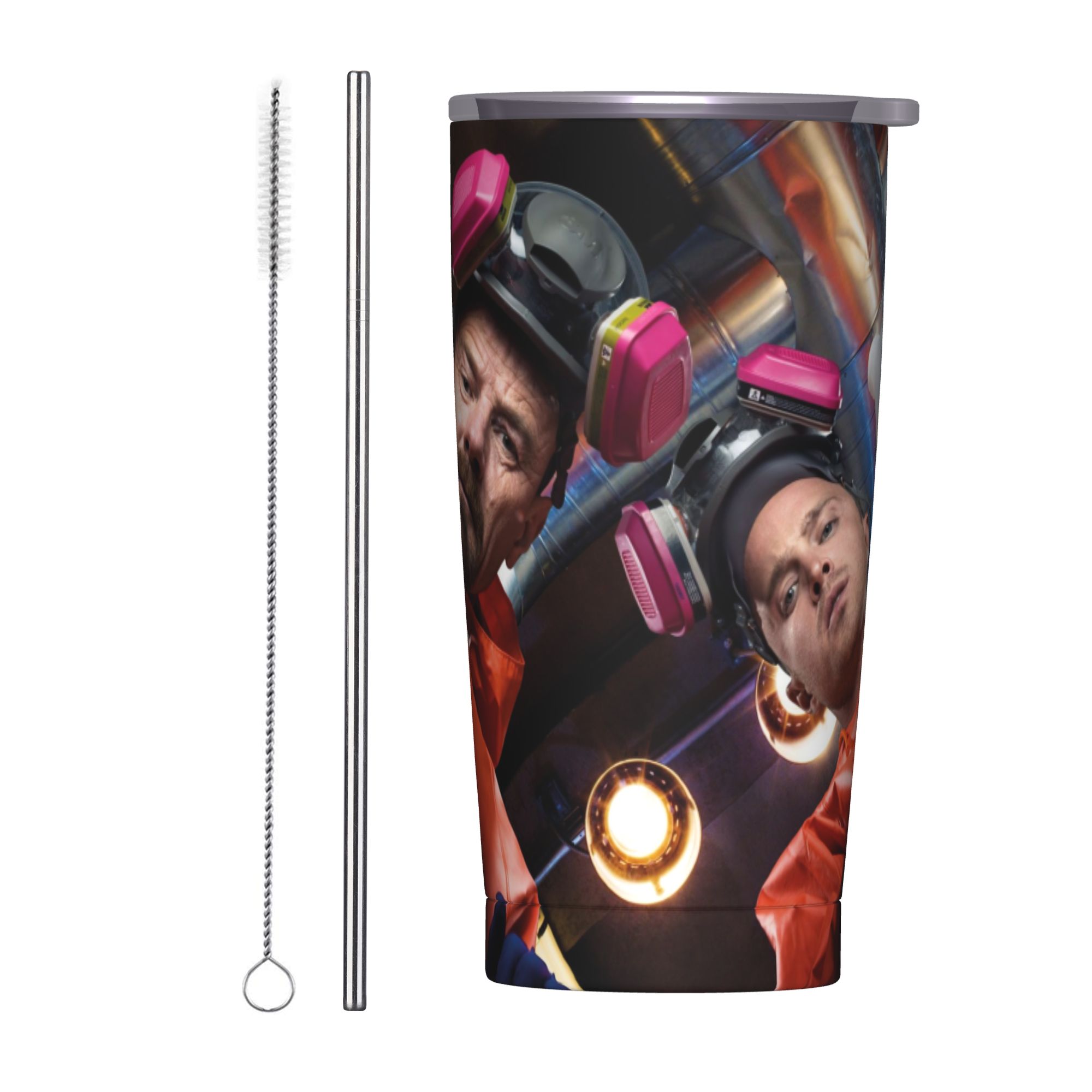 Tumbler 20Oz White - ウォルター・ホワイト・ピンクマン タンブラー 真空断熱 ブレイキング・バッド ケミカルコーヒーカップ 真空フラスコ