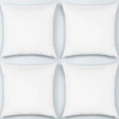 Pillow Cover Sublimation - 4 個の昇華枕カバー DIY ホワイトクッションカバー ポリエステル生地 熱転写印刷可能