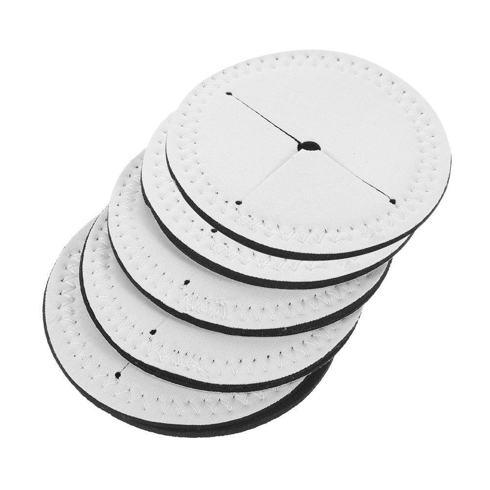 Coaster Sublimation Blank - 5枚入り 白無地 丸型 ドリンクコースター ワイングラス用 昇華転写