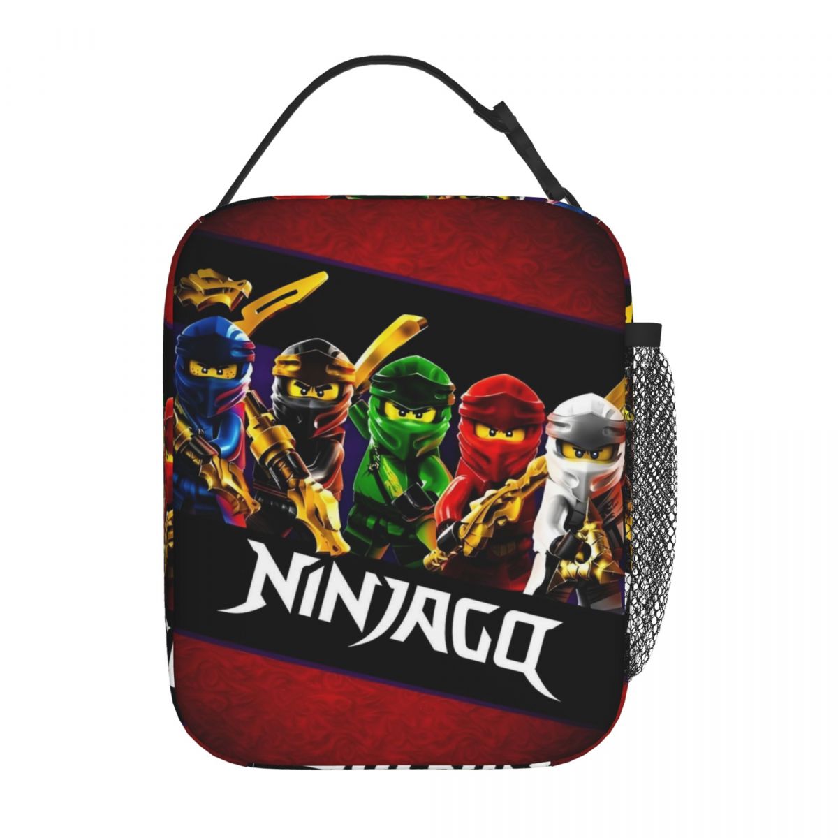Tote Bag Sublimation - カスタムファントム N-Ninjagos 断熱ランチバッグ 女性用 ポータブル アドベンチャー