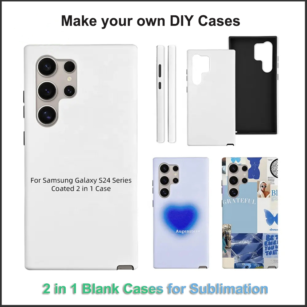 Phone Case Blank Print - サムスンギャラクシーs24, s23, s22ウルトラプラス,s20,fe, tpu PC,昇華印刷,5個用の2 in