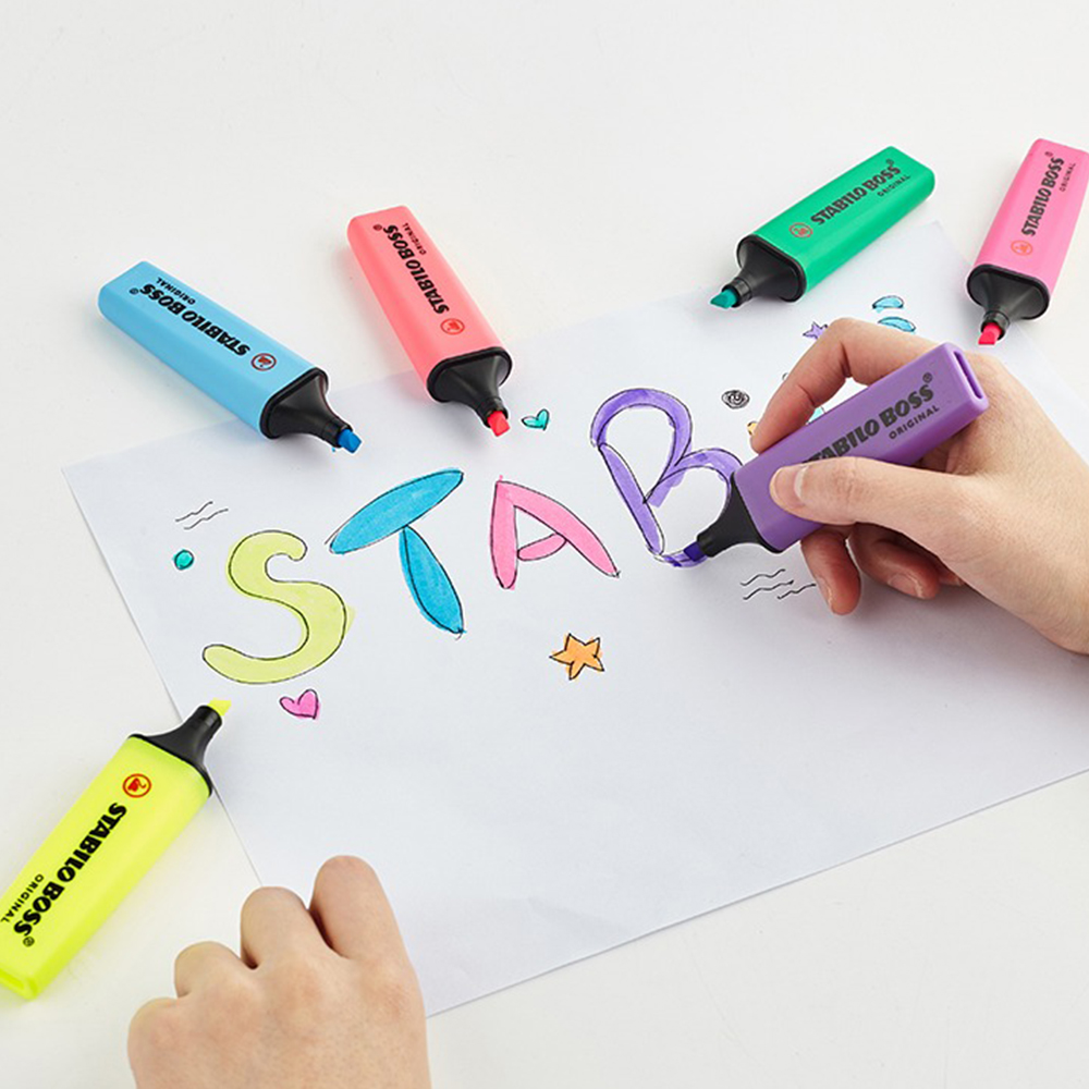 Stabilo Marker Boss - 1 個ドイツ Stabilo 蛍光ペン 70 ボス子供使用カラーマーカーを強調するキーポイント大容量かわいい学用品