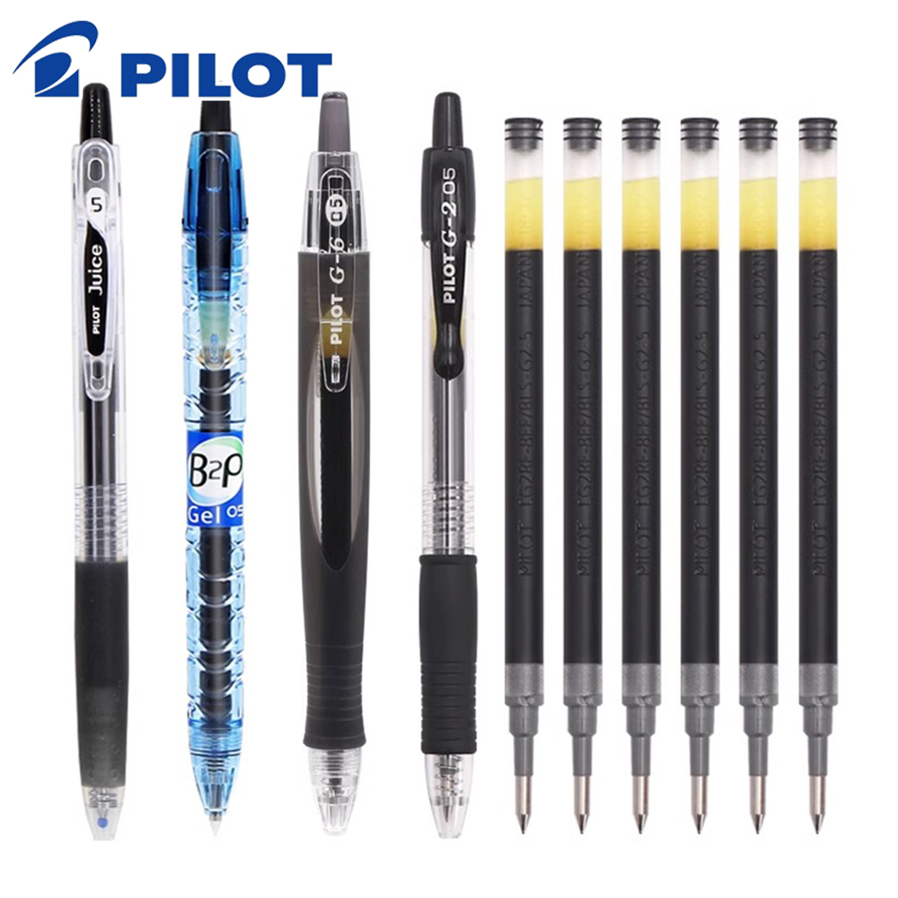 Pilot Pen G2 - 日本のパイロット大容量ジェルペン詰め替えセット、g2、415v、b2p、0.5mm、文房具、スムーズ、BLS-G2-5、学生に適しています