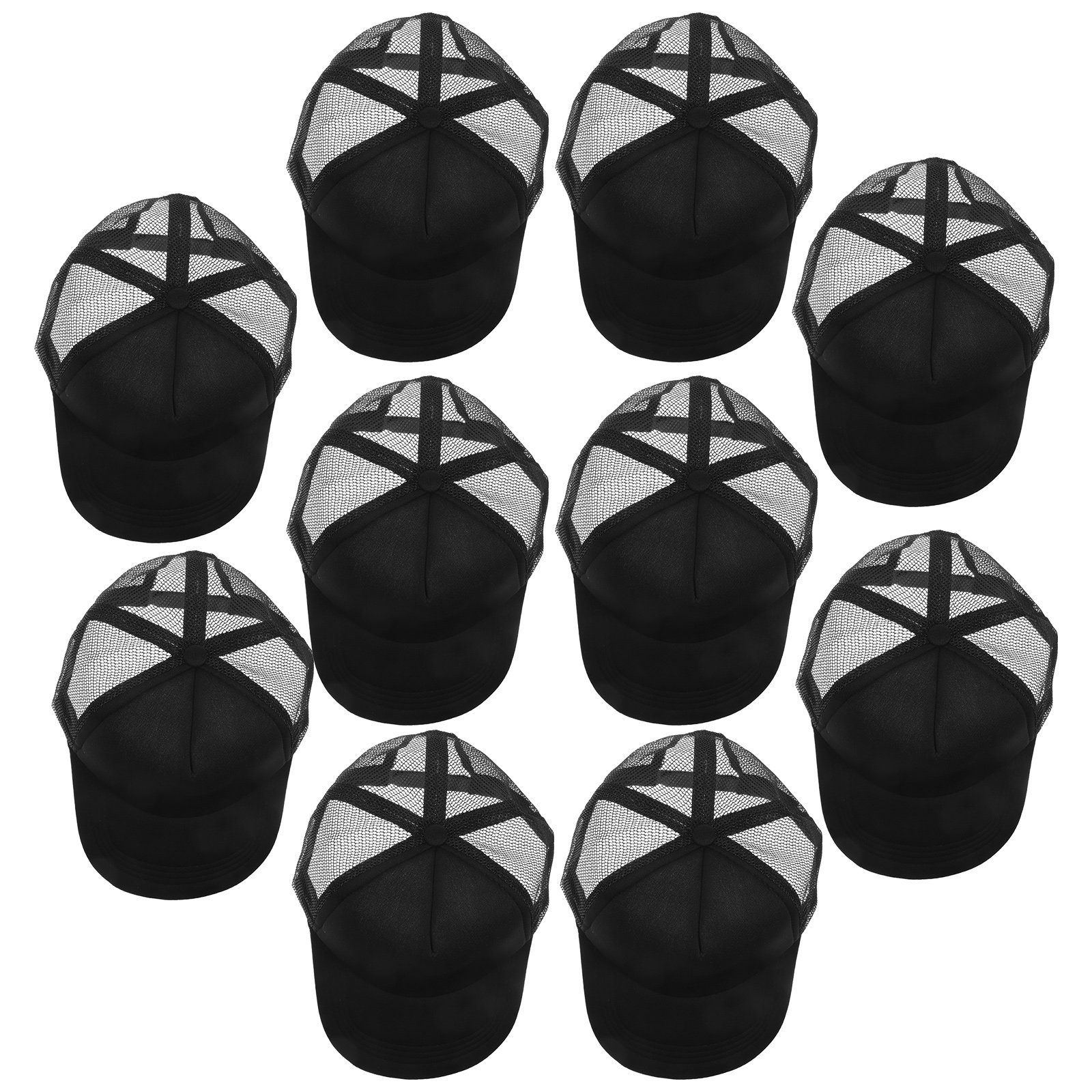 Hat Sublimation Blank - 10個入り 通気性メッシュ昇華プリント野球帽 無地 DIY 熱転写帽子 軽量