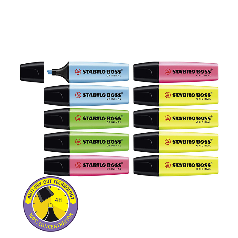 Stabilo Marker Boss - STABILO ハイライター BOSS ORIGINAL パステル -