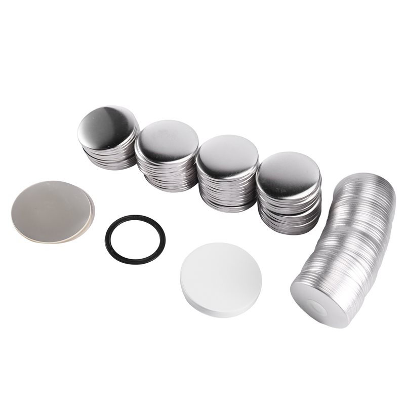 Button Badge Blank - ブランクミラーバッジボタンメーカーパーツ 58mm用 58mmポータブルポケットミラーボタン部品 100個 バッジプレス作成用