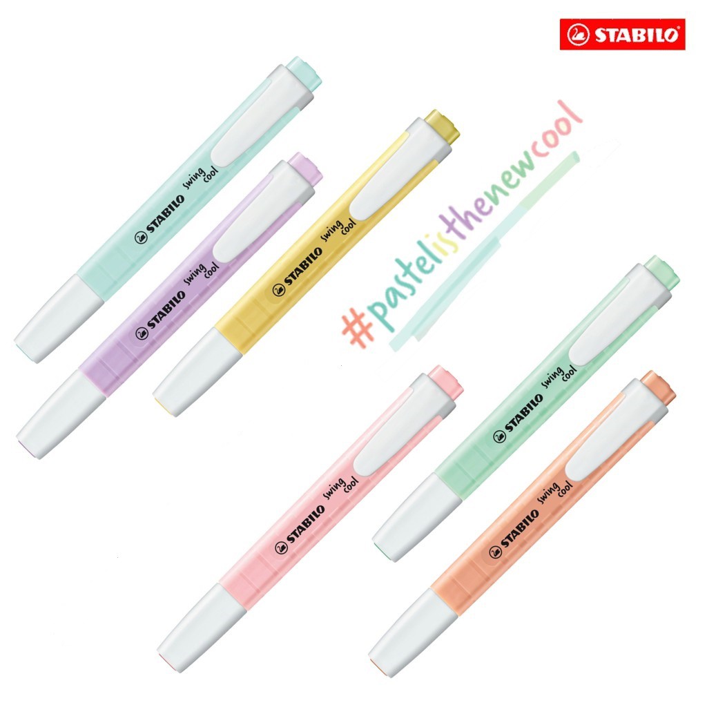 Stabilo Marker Swing Cool - STABILO スイング クール パステル ハイライター ペンとテキスト