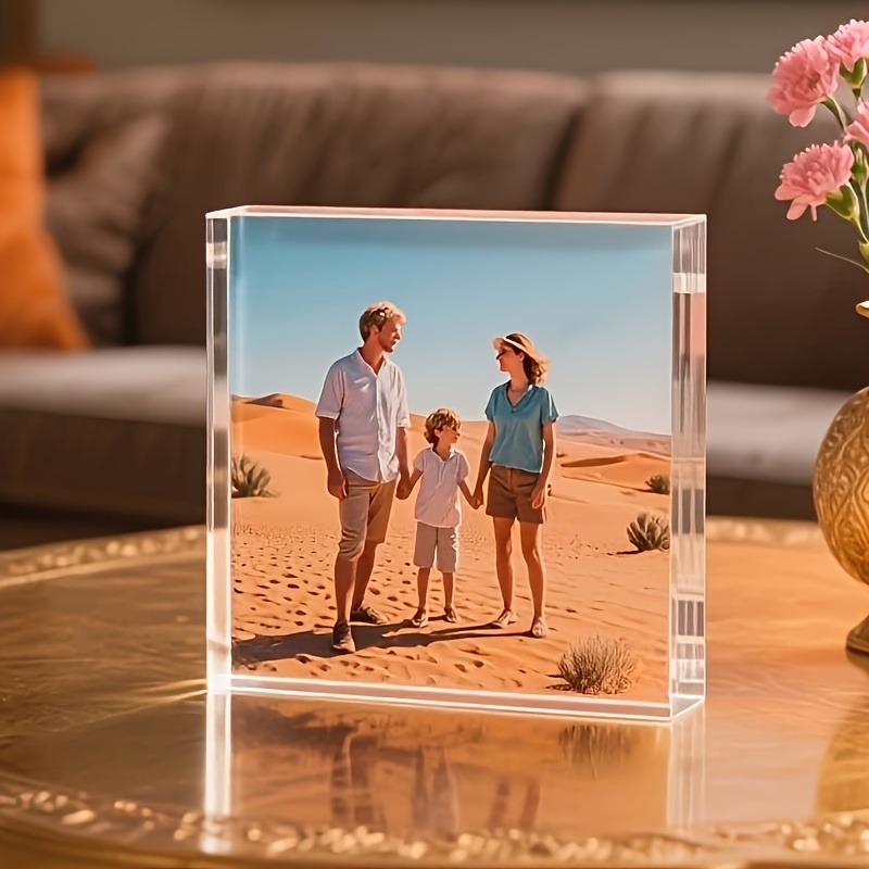 1PC カスタム写真アクリル製パーソナライズギフト 家族、お - Photo Acrylic Block のレビューと価格