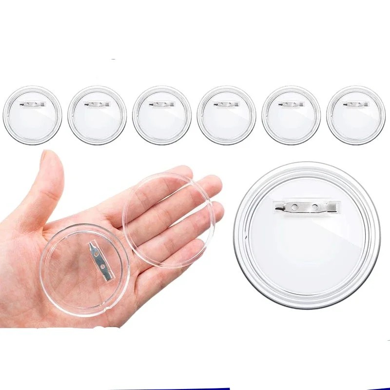 30個入り アクリル製 無地バッジピン ボタンメーカー部品  - Button Badge Blank のレビューと価格