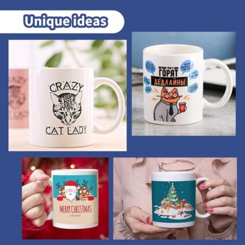 HTVRONT昇華マグカップ 無地の白いセラミック昇華カップ - Sublimation Mug White のレビューと価格