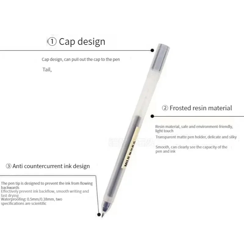 6/8 ピース/セット MUJIs ゲルペン黒/赤/青 0. - Muji Stationery Gel Pen のレビューと価格
