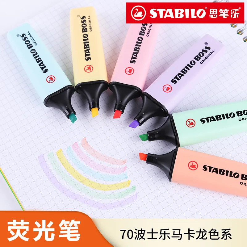 6 色スタビロボスマカロンカラー蛍光ペンキャンディーカラーマ - Stabilo Marker Boss のレビューと価格