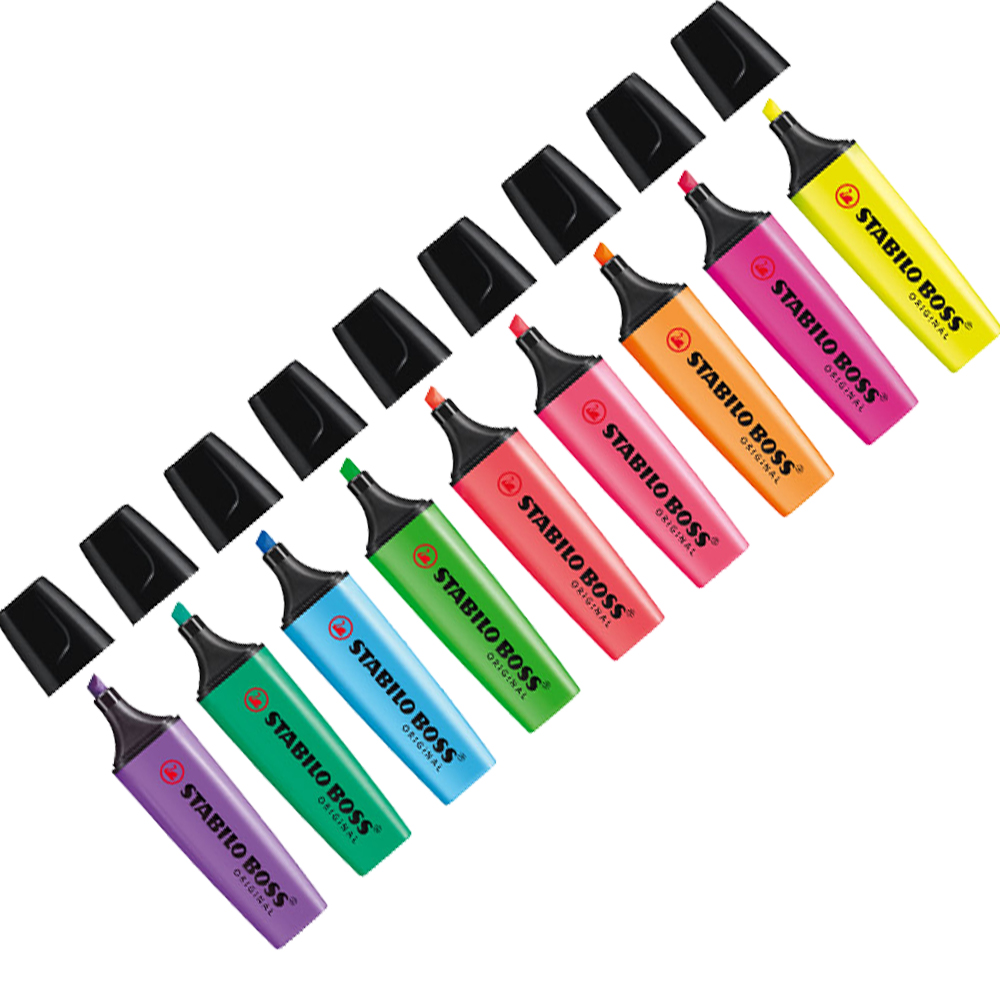 1 個ドイツ Stabilo 蛍光ペン 70 ボス子供はカラ - Stabilo Marker Boss のレビューと価格