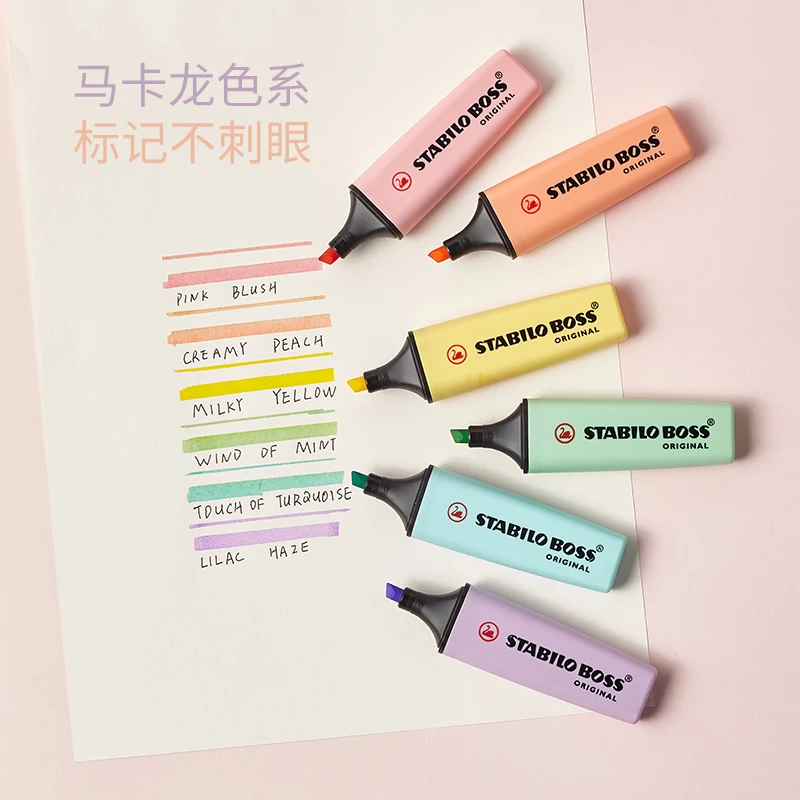 1/6 個ドイツ Stabilo BOSS マカロン蛍光ペン - Stabilo Marker Boss のレビューと価格
