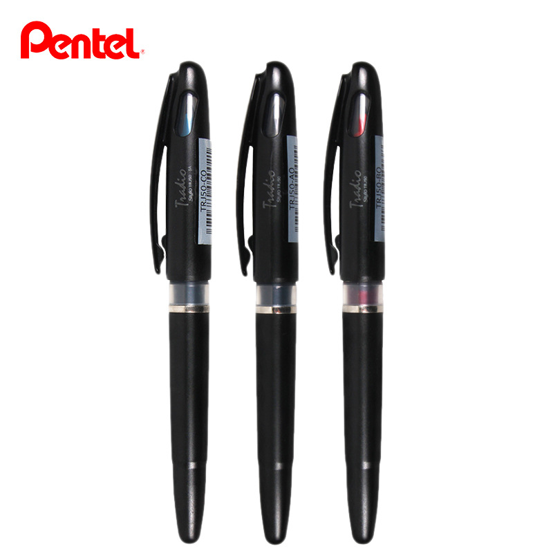 日本の文房具ペン,鉛筆付きの柔軟なペン先付きマーカー,グラフ - Pentel Pen Sign Pen のレビューと価格