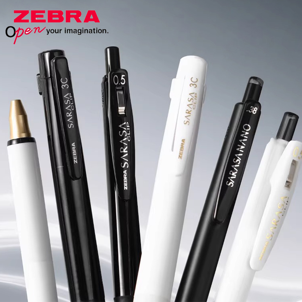 日本ゼブラ ゲルペン 限定版 JJ15 大容量 モノクロ/3 - Zebra Pen Sarasa のレビューと価格