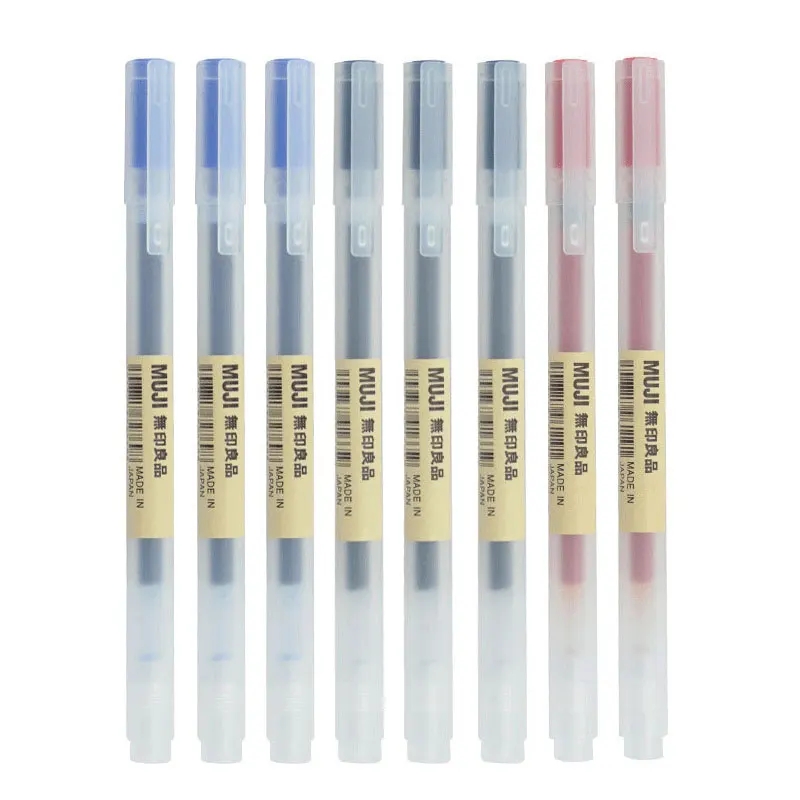ムジスジェルインクペンセット、オフィスおよびスクールボールペ - Muji Stationery Gel Pen のレビューと価格