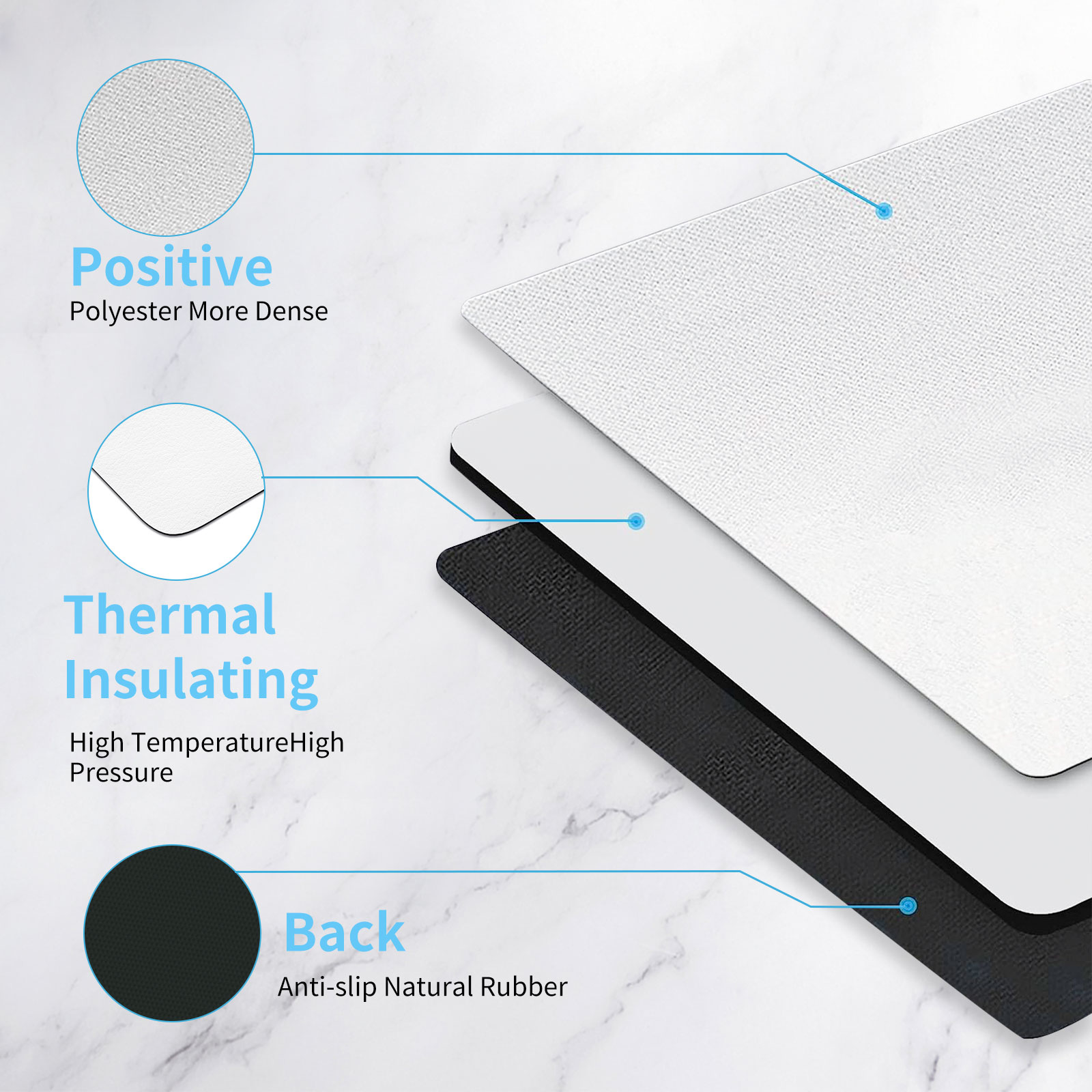 8 個昇華マウスパッドブランクマウスパッド昇華転写熱プレス印 - Mouse Pad Blank Sublimation のレビューと価格