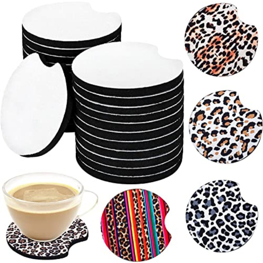 40個入り昇華ブランクカーコースター、2.75インチ/5mm - Coaster Sublimation Blank のレビューと価格
