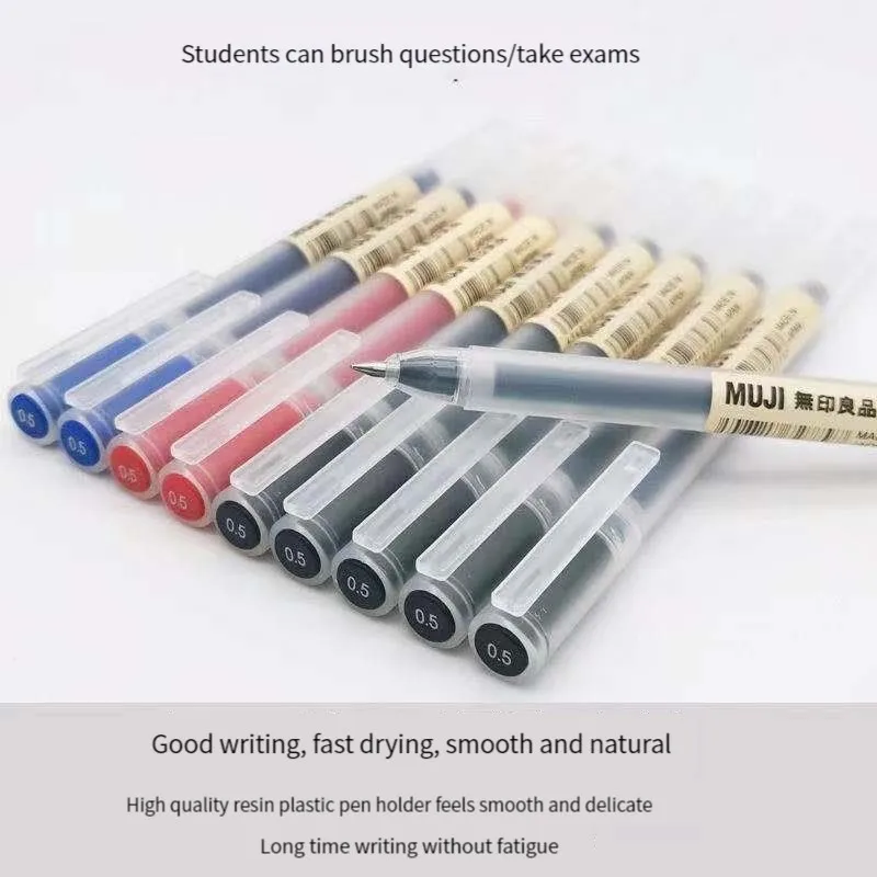 6/8 ピース/セットかわいい MUJIs ゲルペン黒/赤/ - Muji Stationery Gel Pen のレビューと価格