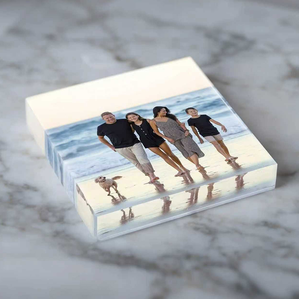 パーソナライズされたアクリルフォトブロック - エレガントな - Photo Acrylic Block のレビューと価格