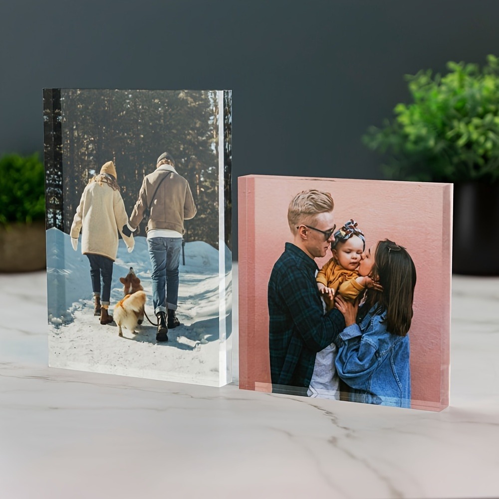 パーソナライズされたビーチサンセット3Dアクリルフォトブロッ - Photo Acrylic Block のレビューと価格