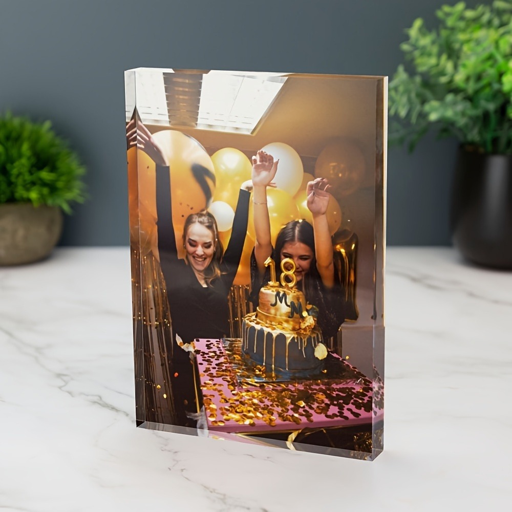 パーソナライズされたビーチサンセット3Dアクリルフォトブロッ - Photo Acrylic Block のレビューと価格