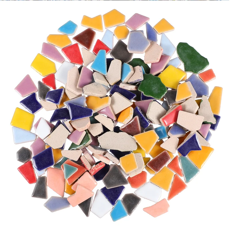 100g 磁器モザイクタイル DIY クラフト セラミックタ - Ceramic Tile Blank のレビューと価格