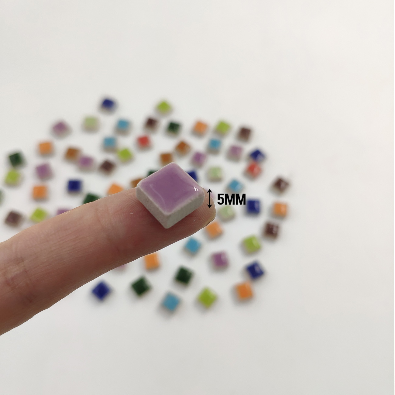 100g DIYセラミックモザイクタイル ガラスミラー 手作 - Ceramic Tile Blank のレビューと価格