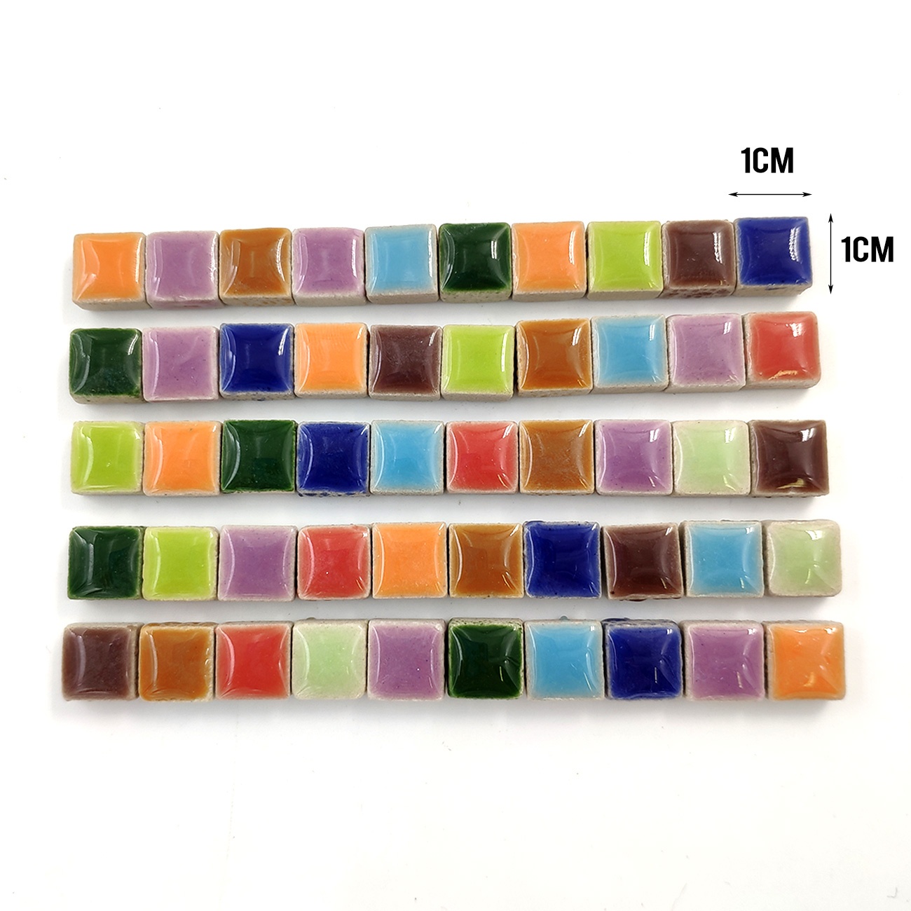 100g DIYセラミックモザイクタイル ガラスミラー 手作 - Ceramic Tile Blank のレビューと価格