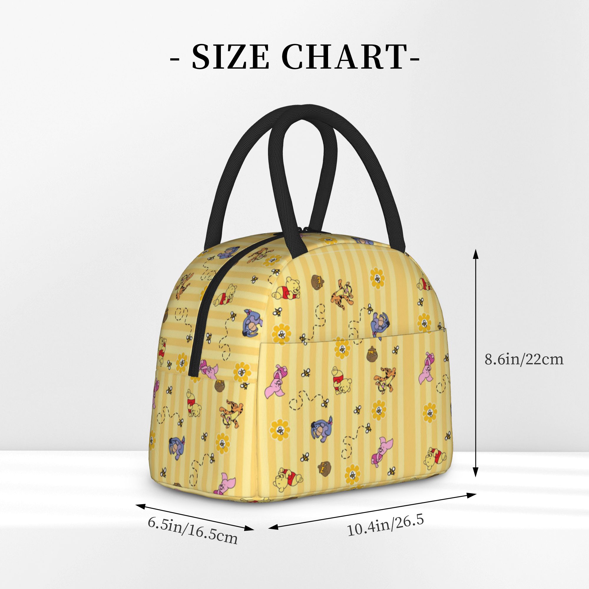 かわいいハニーと蜂の断熱ランチバッグ、保温バッグ、ランチコン - Tote Bag Sublimation のレビューと価格