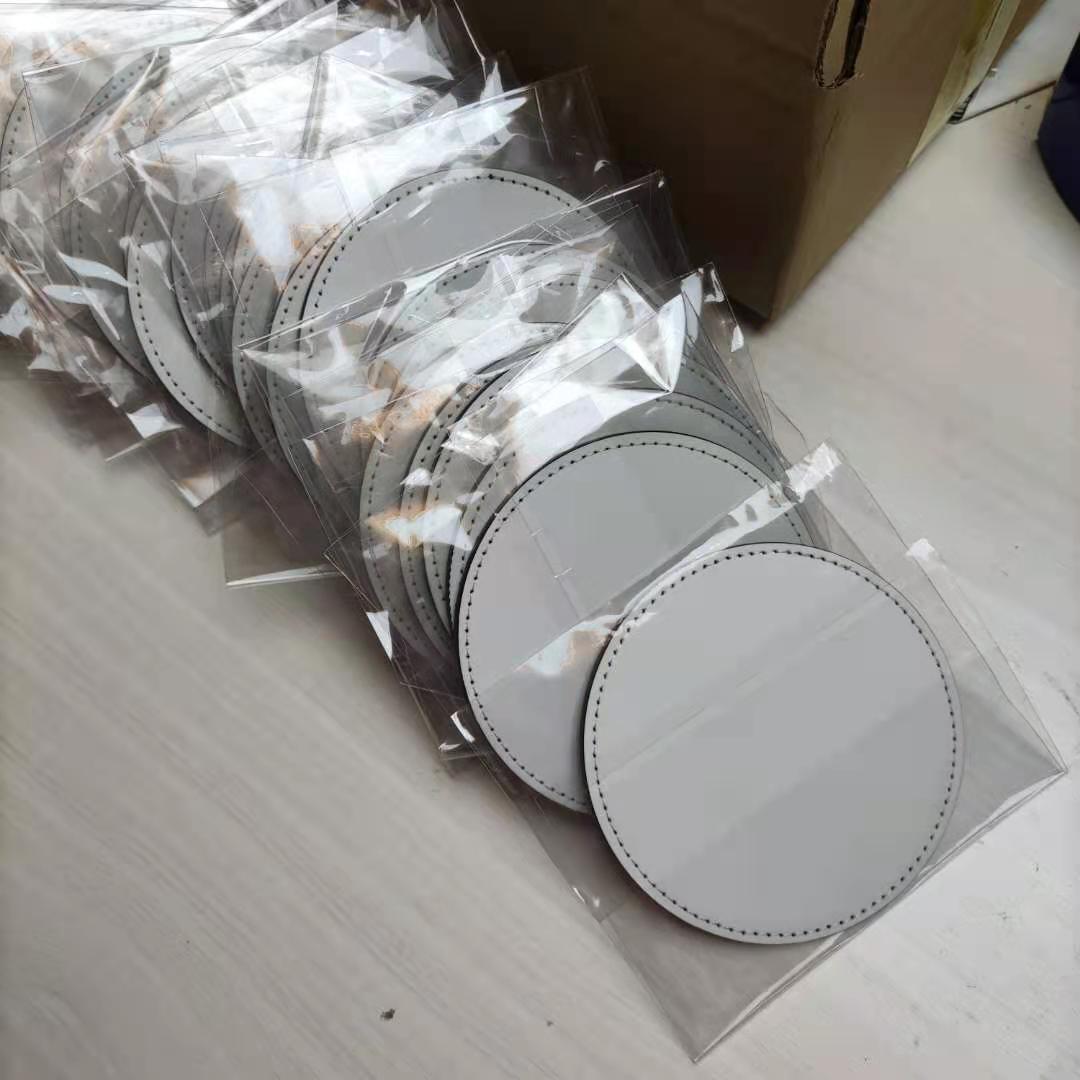 昇華用PUレザーマグパッド,コースター,ヒートプレス,印刷転 - Coaster Sublimation Blank のレビューと価格