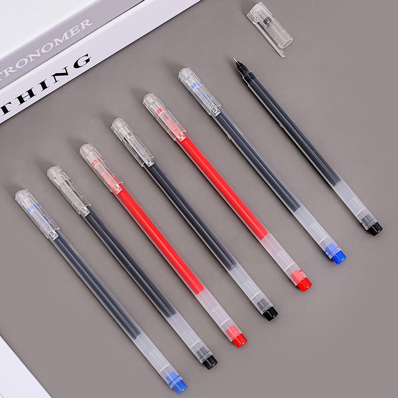0.5mm 大容量 黒/赤/青インク 無印良品風 文房具 オ - Muji Stationery Gel Pen のレビューと価格
