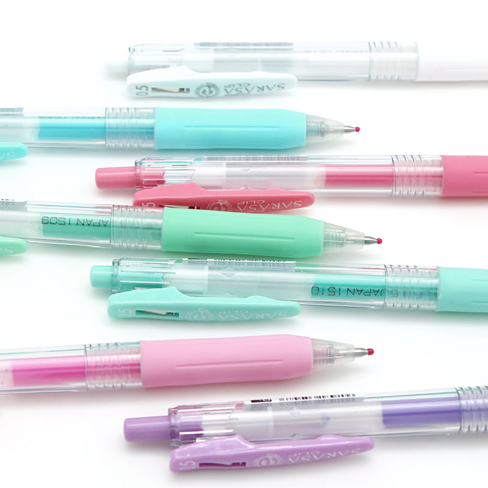 日本のゼブラジェルインクペン,ミルクカラー,かわいいプレスジ - Zebra Pen Sarasa のレビューと価格