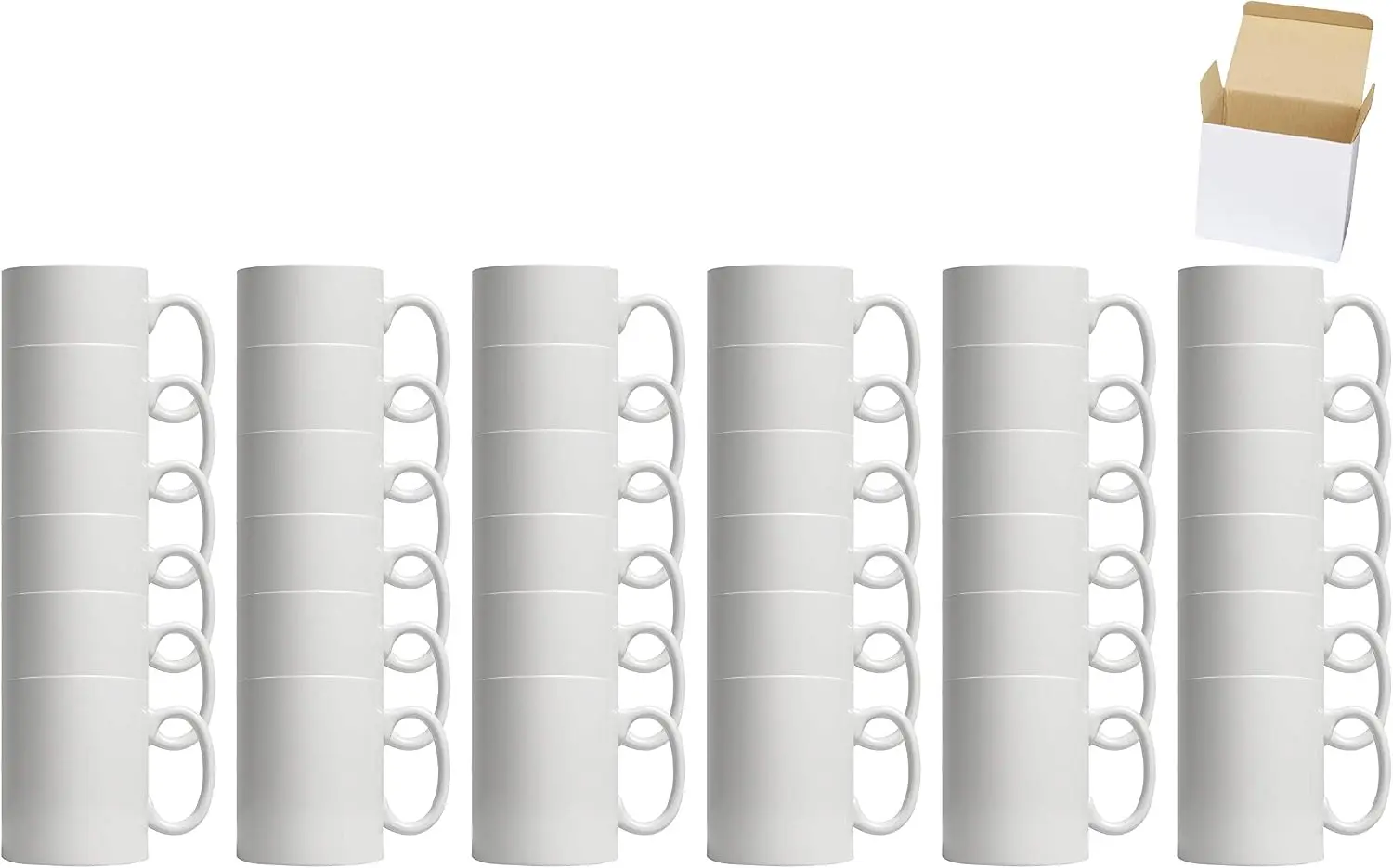 11オンスの白いセラミック製昇華型コーヒーマグ、白いギフトボ - Sublimation Mug White のレビューと価格