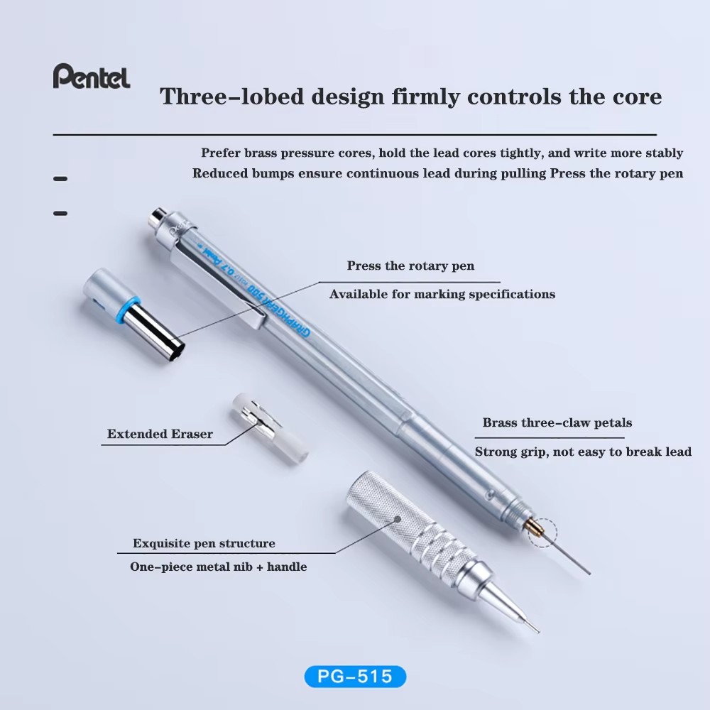 1pc ペンテルグラフギア 500 製図用シャープペンシルエ - Pentel Pen Graphgear のレビューと価格